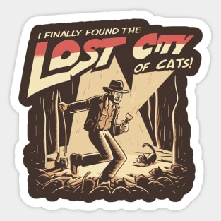 I finally found the Lost City of Cats! Sticker